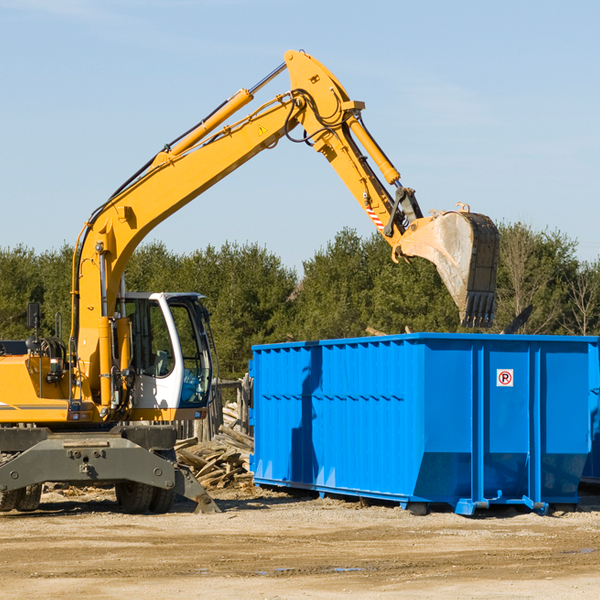 how does a residential dumpster rental service work in North Irwin